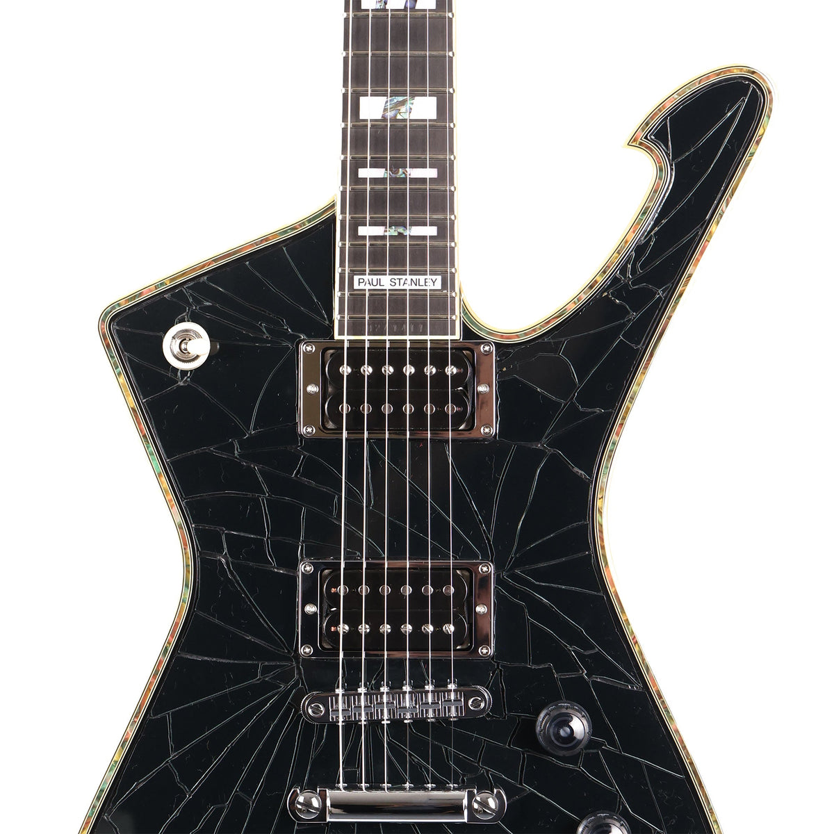 Ibanez Paul Stanley PS3CM Signature Guitar Black Acrylic Cracked Mirror 2024 — 4