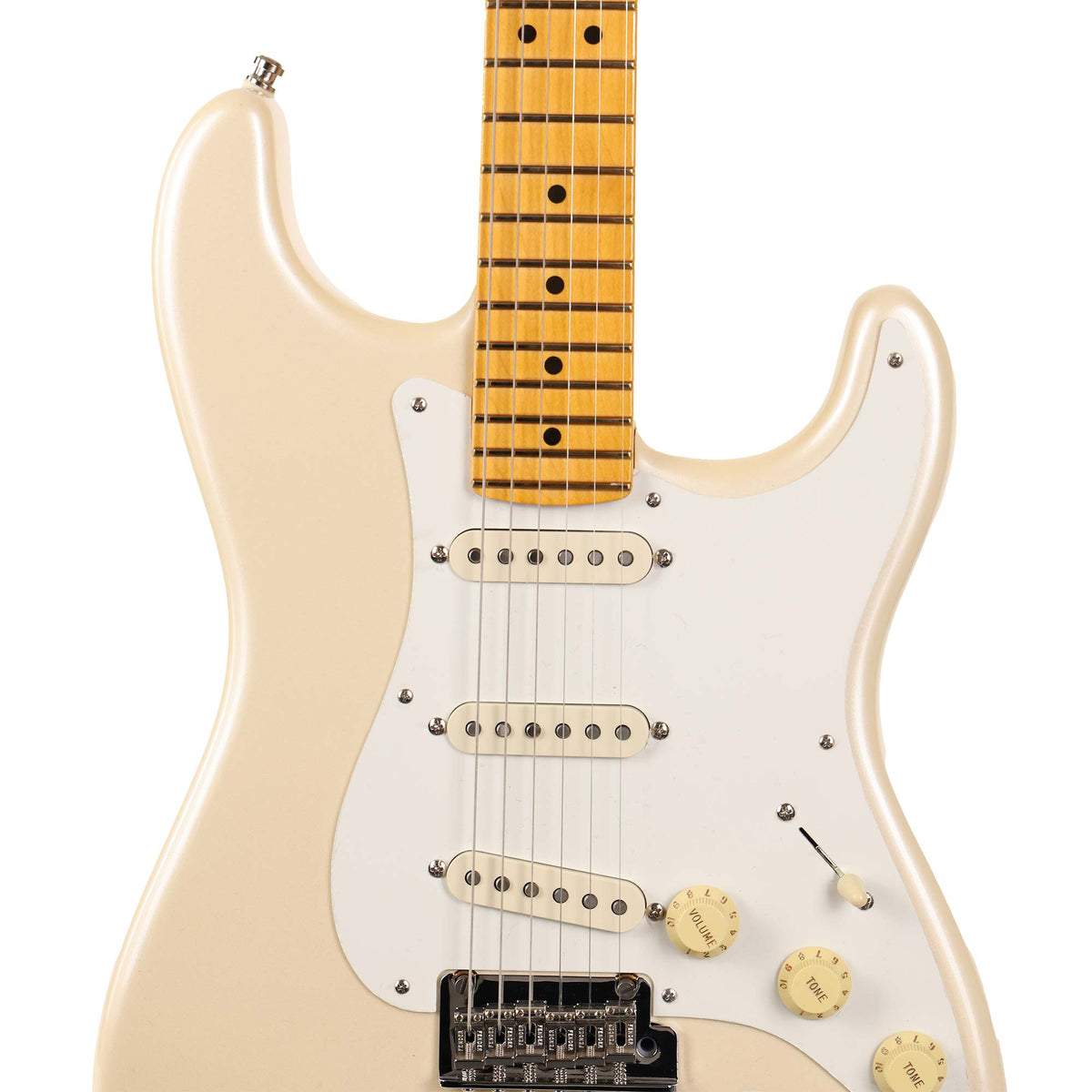 Fender Lincoln Brewster Signature Stratocaster Olympic Pearl Used — 4