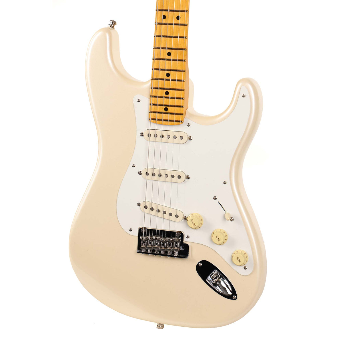 Fender Lincoln Brewster Signature Stratocaster Olympic Pearl Used — 5