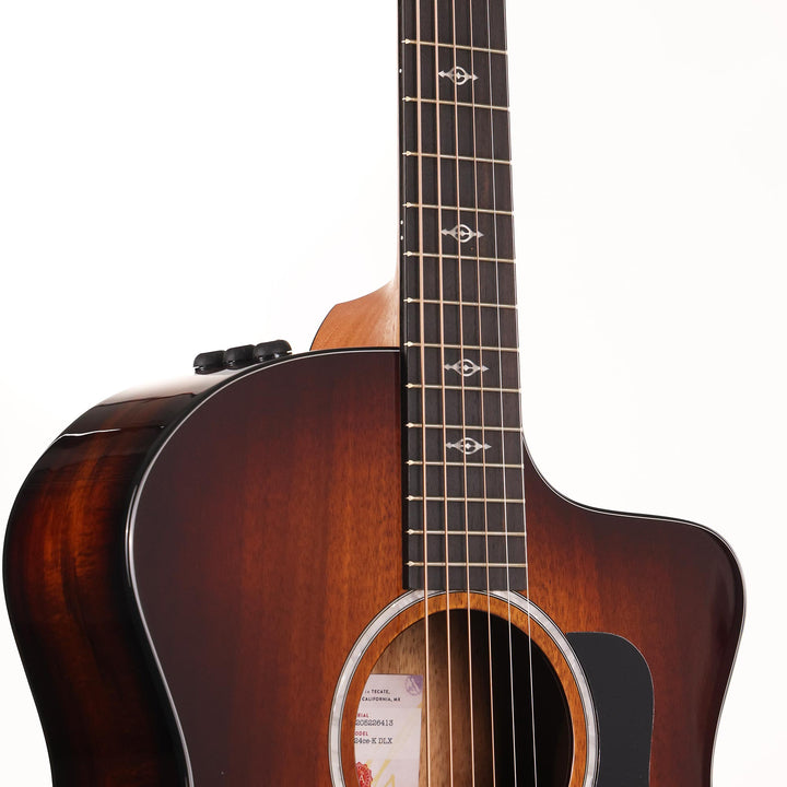 Taylor 224ce-K DLX Koa Grand Auditorium Acoustic-Electric Shaded Edgeburst