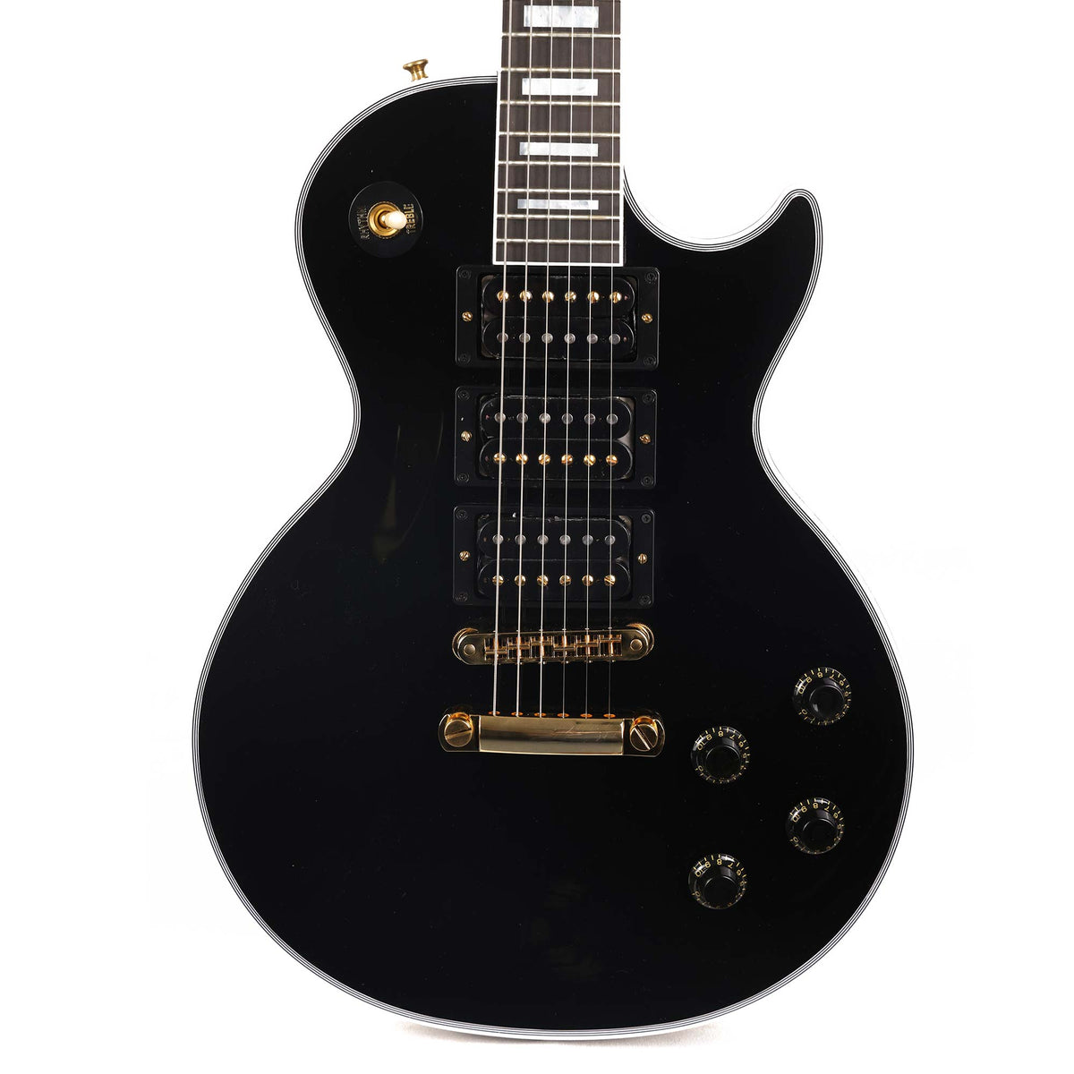 Gibson Custom Shop Les Paul Custom Made 2 Measure Triple '57 Classic Humbuckers VOS Ebony — 1
