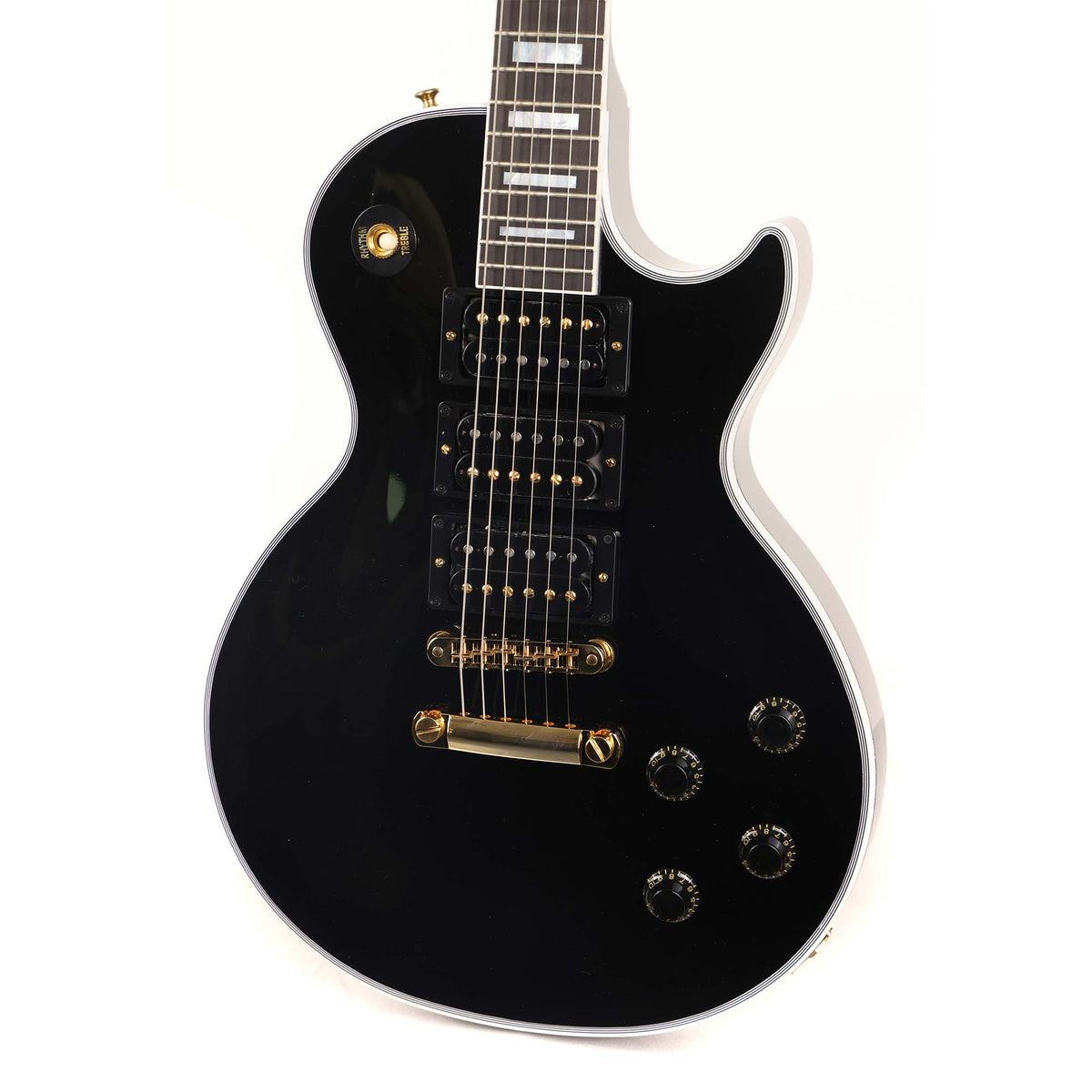 Gibson Custom Shop Les Paul Custom Made 2 Measure Triple '57 Classic Humbuckers VOS Ebony — 5