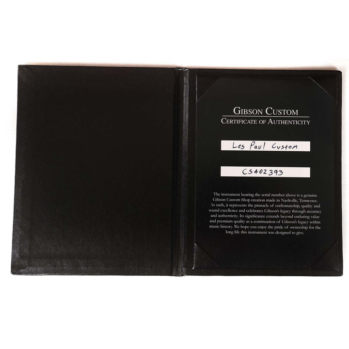 Gibson Custom Shop Les Paul Custom Made 2 Measure Triple '57 Classic Humbuckers VOS Ebony