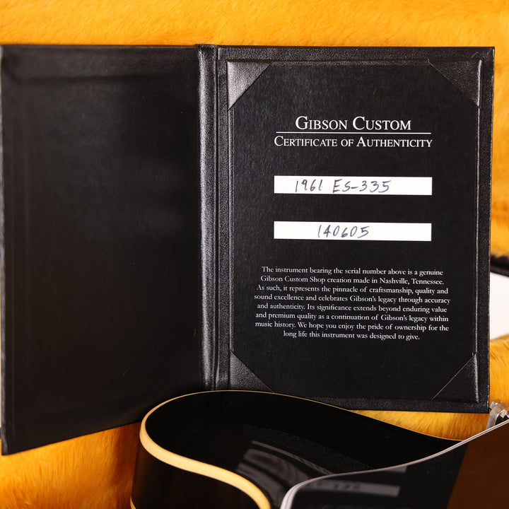 Gibson Custom Shop 1961 ES-335 Reissue VOS Ebony Made 2 Measure
