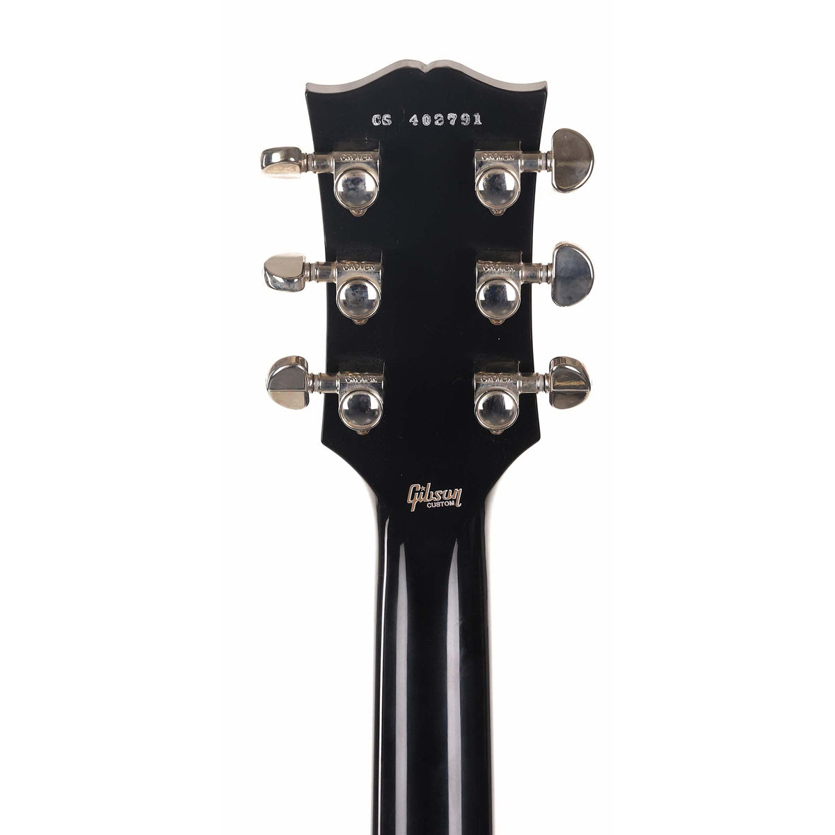 Gibson Custom Shop Les Paul Custom Made 2 Measure Ebony with Double Classic White Pickups — 7