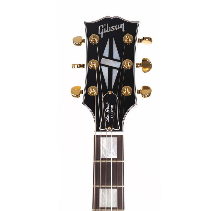 Gibson Custom Shop Les Paul Custom Guitar Made 2 Measure Ebony with Double Classic White Pickups
