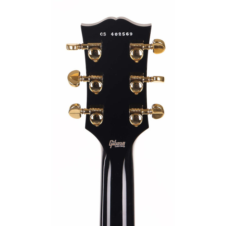 Gibson Custom Shop Les Paul Custom Guitar Made 2 Measure Ebony with Double Classic White Pickups