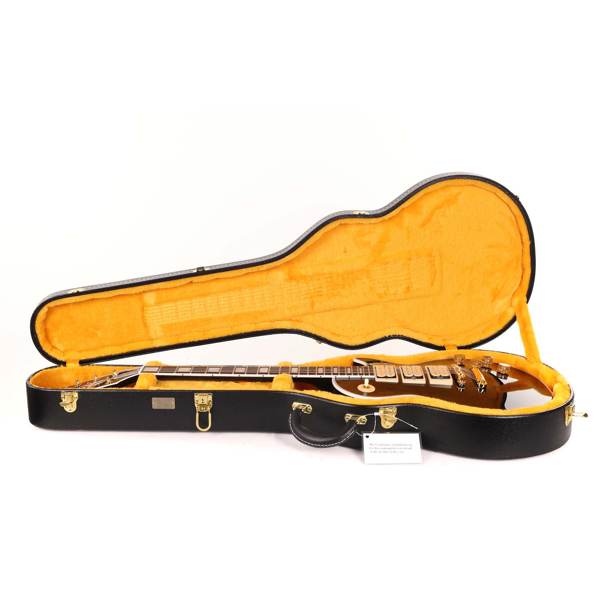 Gibson Custom Shop Les Paul Custom Guitar Made 2 Measure Ebony with Double Classic White Pickups — 9