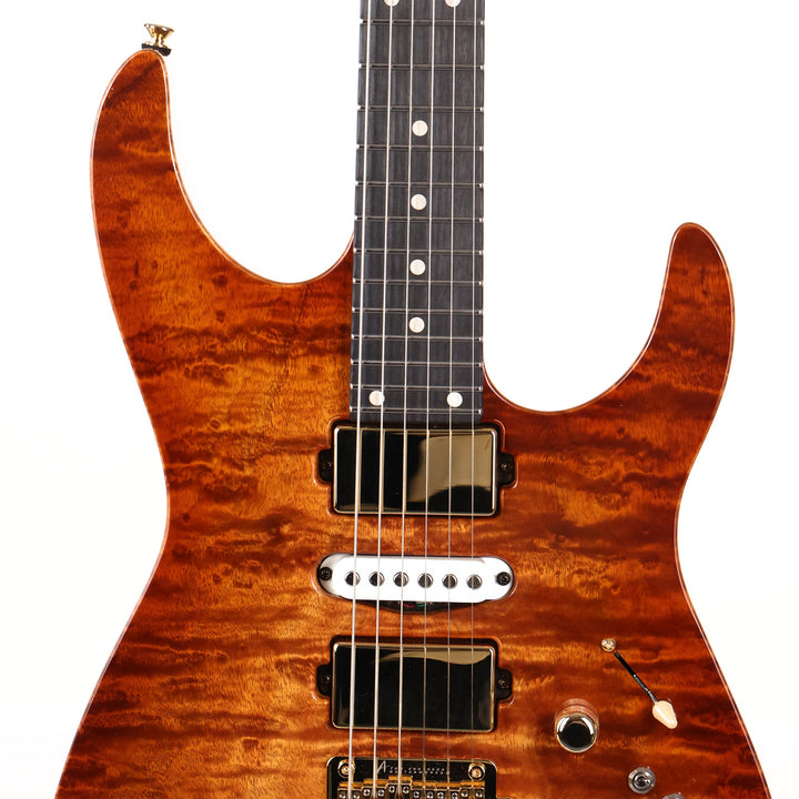Tom Anderson Angel Koa Top Honey Shaded Edge