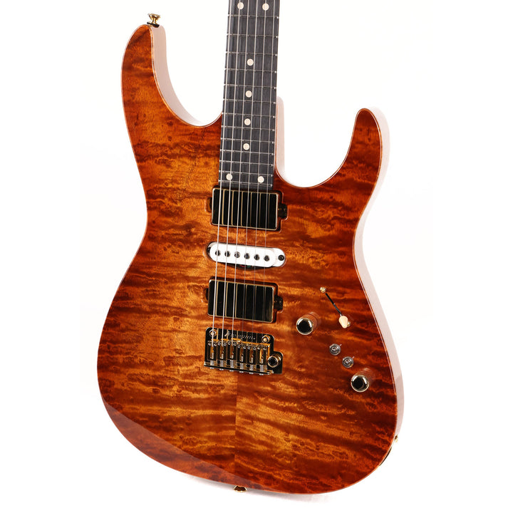 Tom Anderson Angel Koa Top Honey Shaded Edge