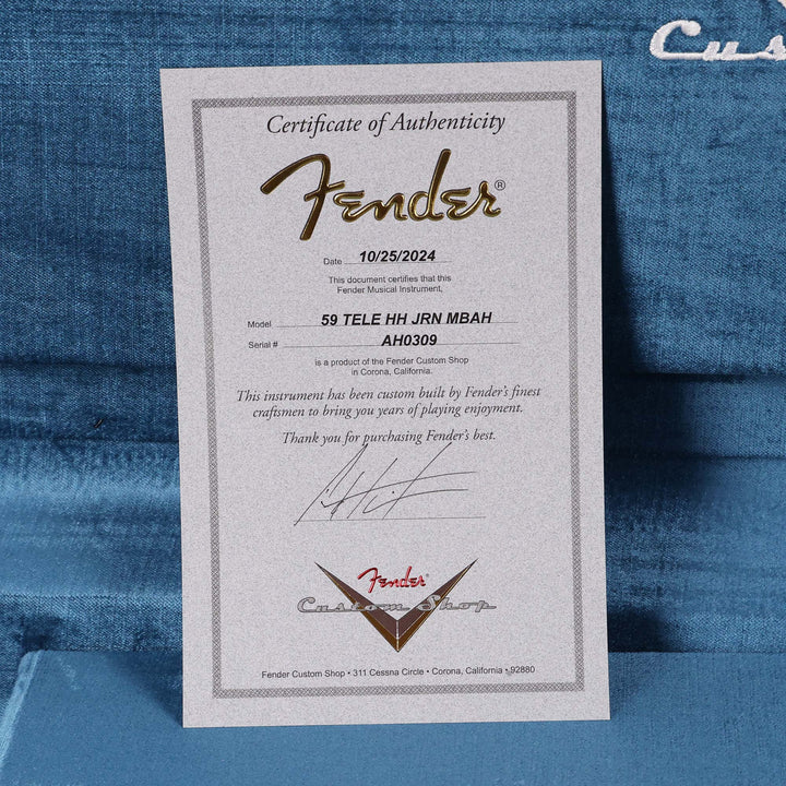 Fender Custom Shop 1959 Telecaster HH Natural Relic Masterbuilt Andy Hicks