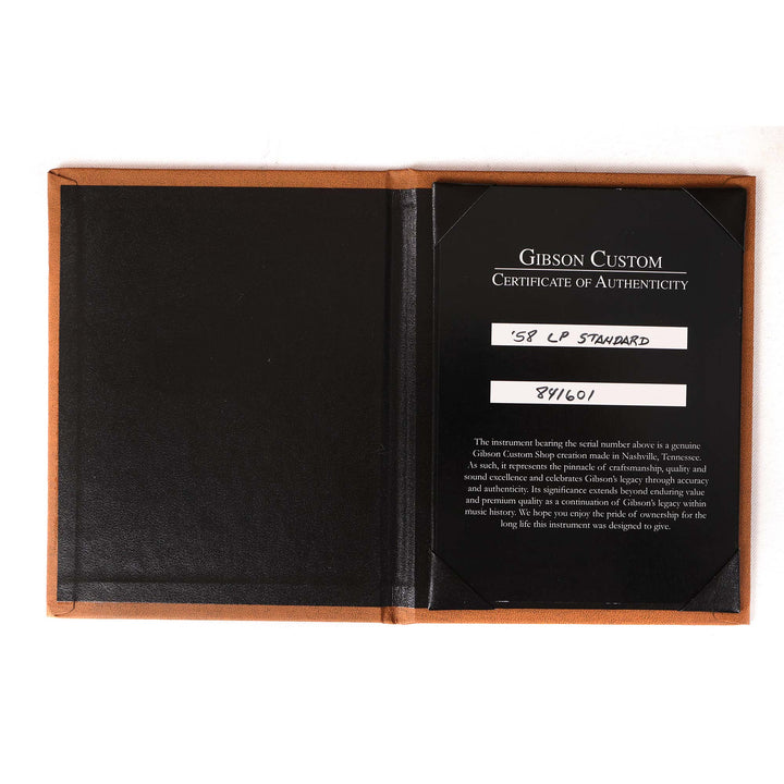 Gibson Custom Shop 1958 Les Paul Standard Made 2 Measure VOS Tobacco Sunburst and Split Parallelograms