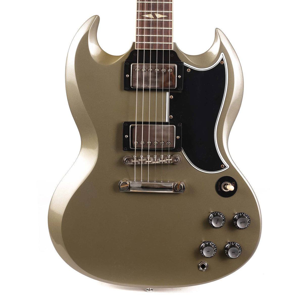 Gibson Custom Shop '61 Reissue Made 2 Measure Silver Mist Poly with Split Diamond Inlays — 1