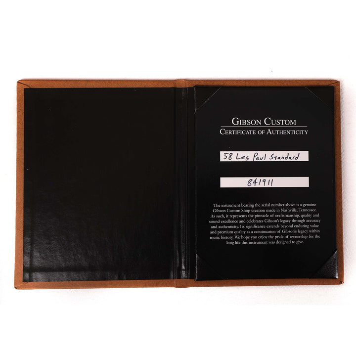 Gibson Custom Shop 1958 Les Paul Made 2 Measure VOS Factory Burst Single Pickup Ebony Fretboard