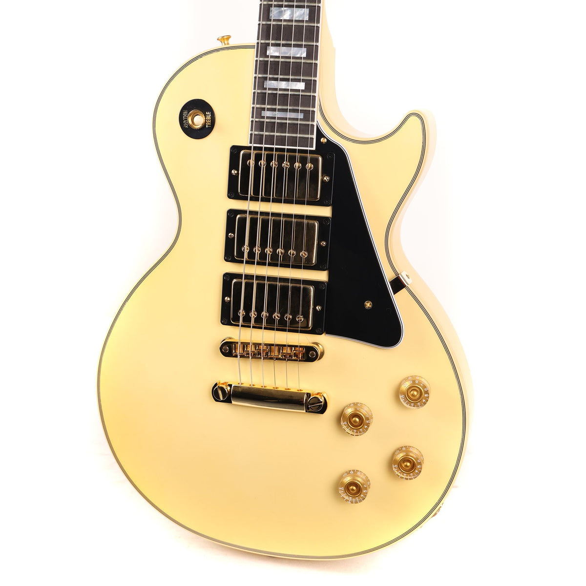 Gibson Custom Shop Les Paul Custom Made 2 Measure Classic White Triple Humbucker — 5