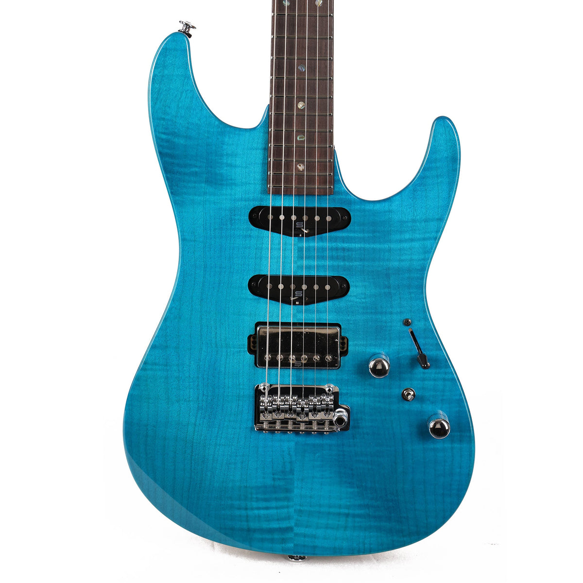 Ibanez MMN1 Martin Miller Signature Transparent Aqua Blue Used — 1