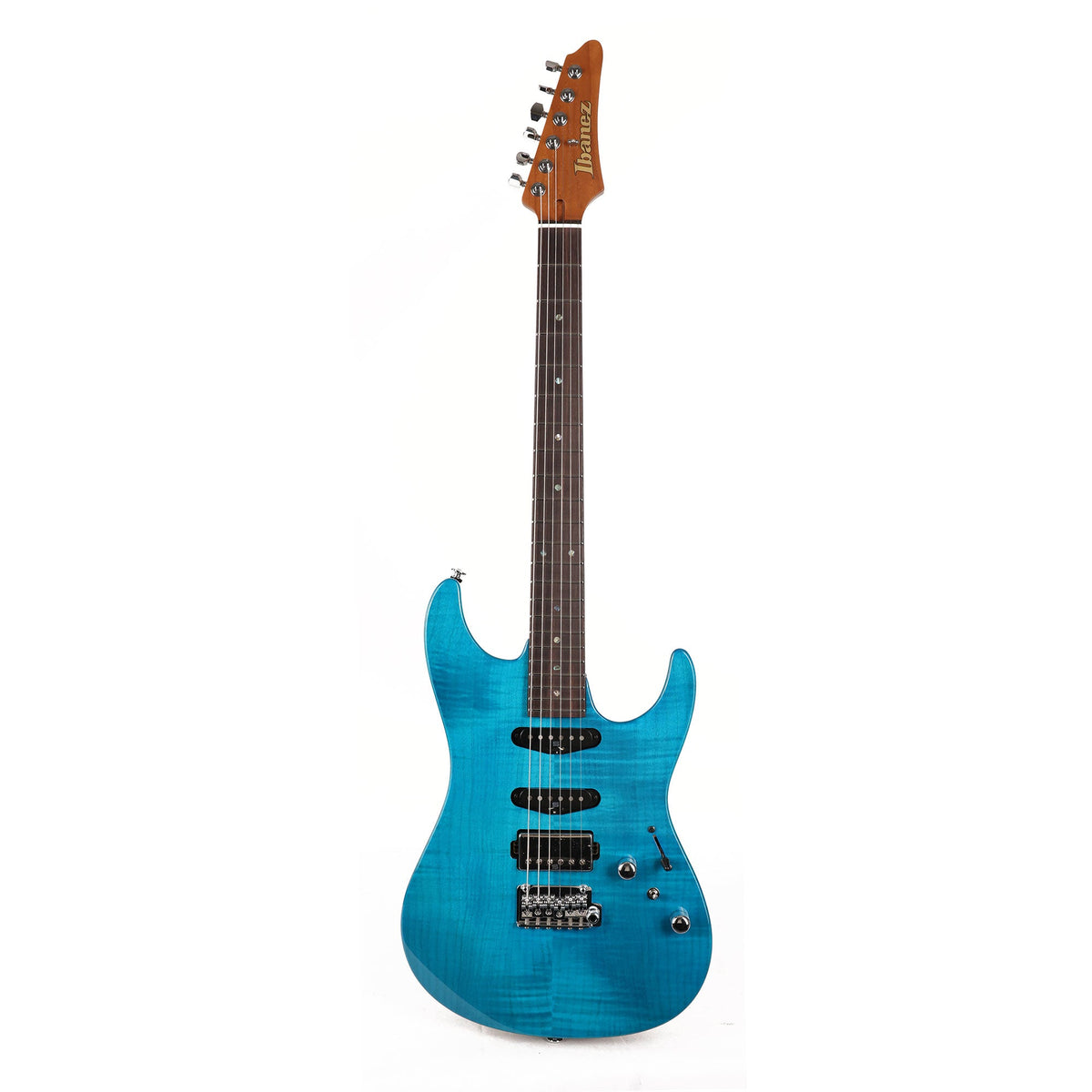 Ibanez MMN1 Martin Miller Signature Transparent Aqua Blue Used — 2