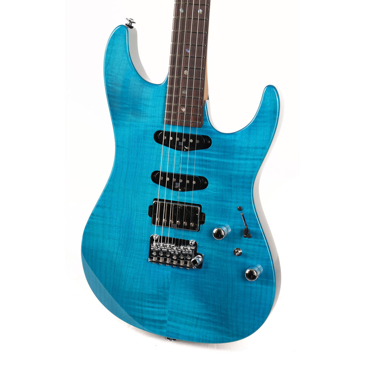 Ibanez MMN1 Martin Miller Signature Transparent Aqua Blue Used — 5