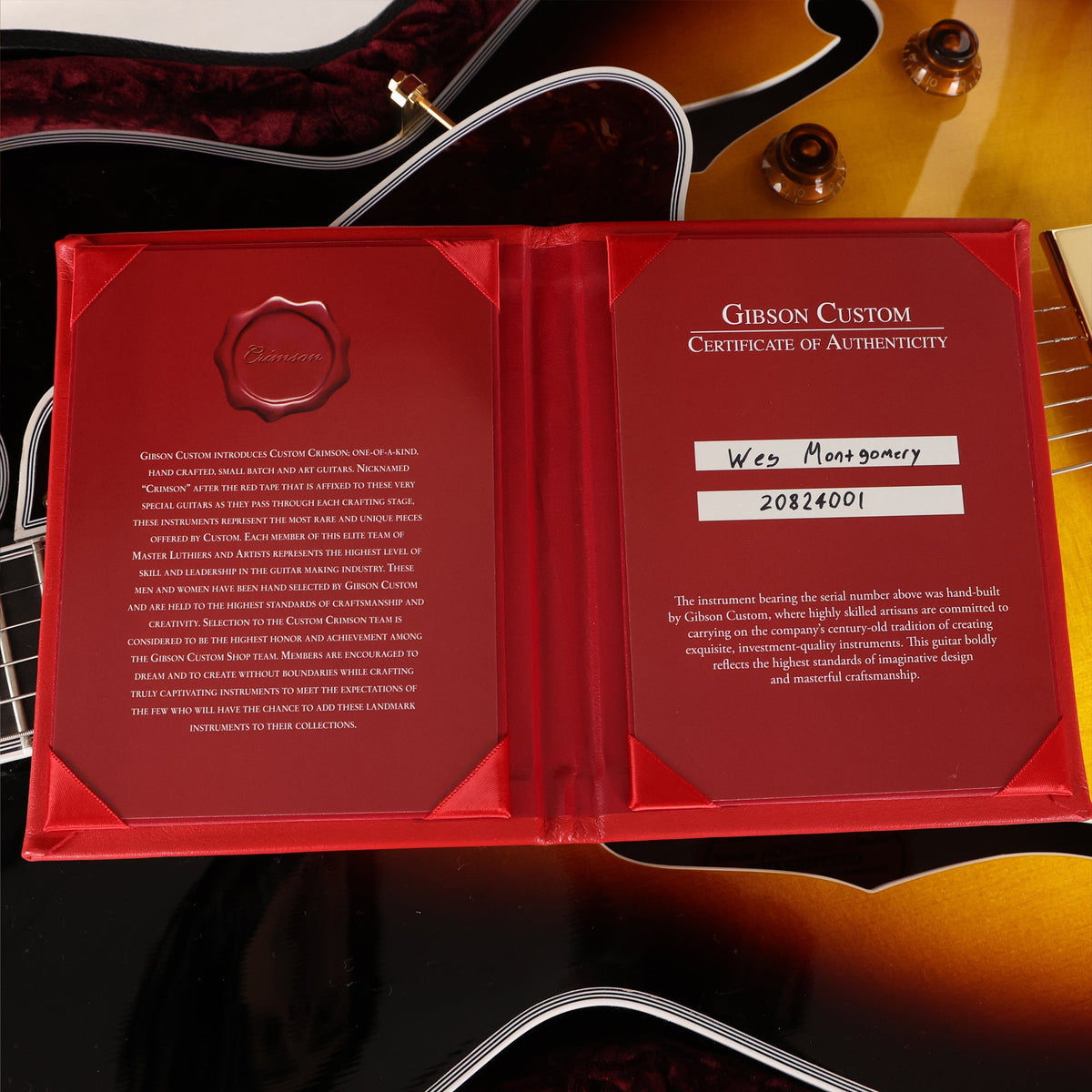 Gibson Custom Shop Wes Montgomery L-5 Vintage Sunburst — 9