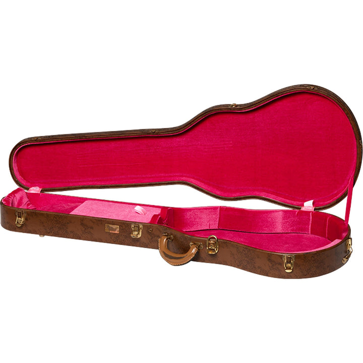 Gibson Lifton Historic 5-Latch Brown and Pink Les Paul Hardshell Case Aged