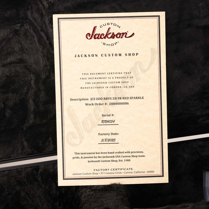 Jackson Custom Shop Rhoads RR-VS Red Sparkle