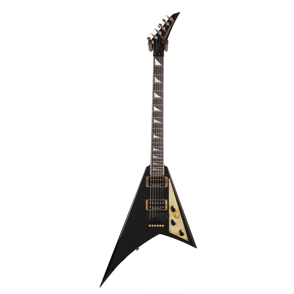 Jackson Custom Shop Rhoads RR-VS Black with Brass Hardware — 4