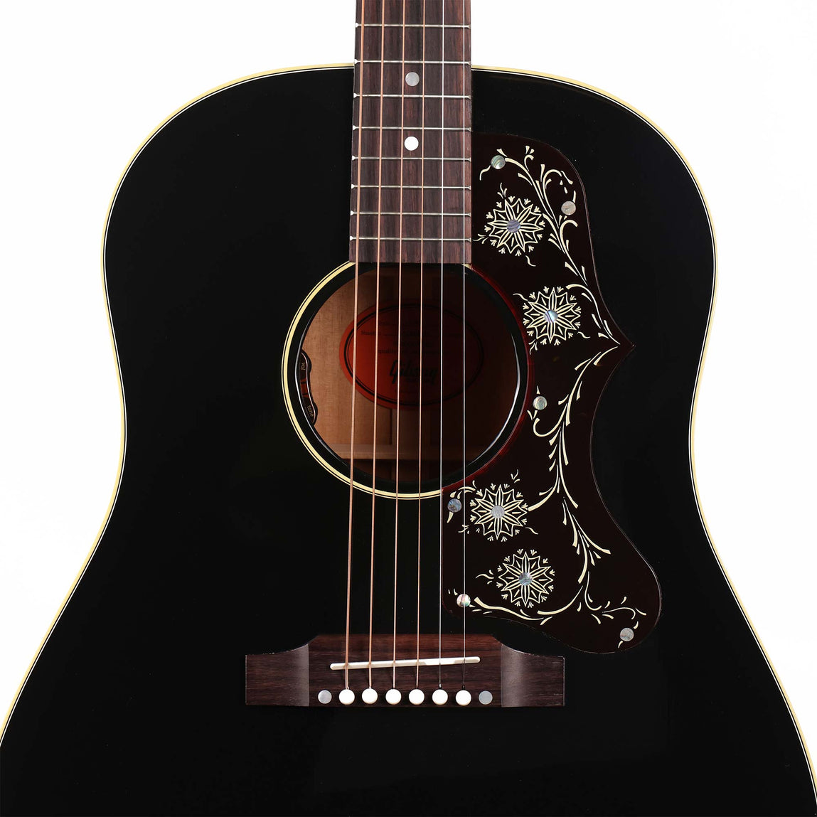 Gibson J-45 Ornate Acoustic Electric Made 2 Measure Ebony | The