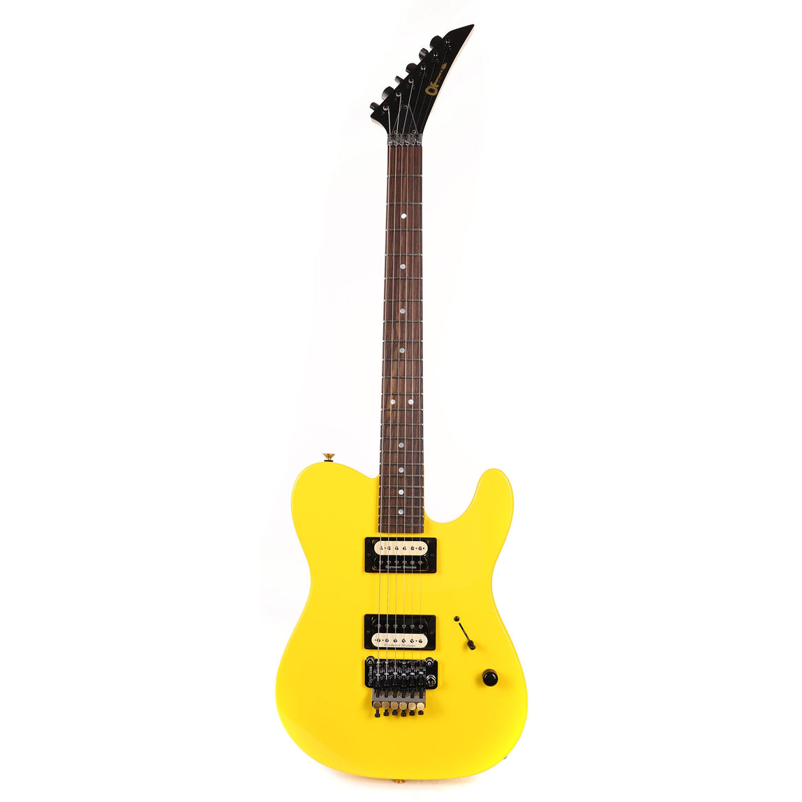 Charvel Custom Shop Style 2 Graffiti Yellow Used | The Music Zoo