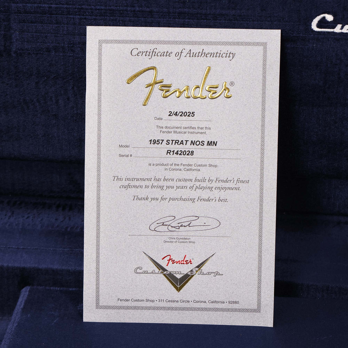 Fender Custom Shop 1957 Stratocaster NOS HLE Gold with Matching Neck — 10
