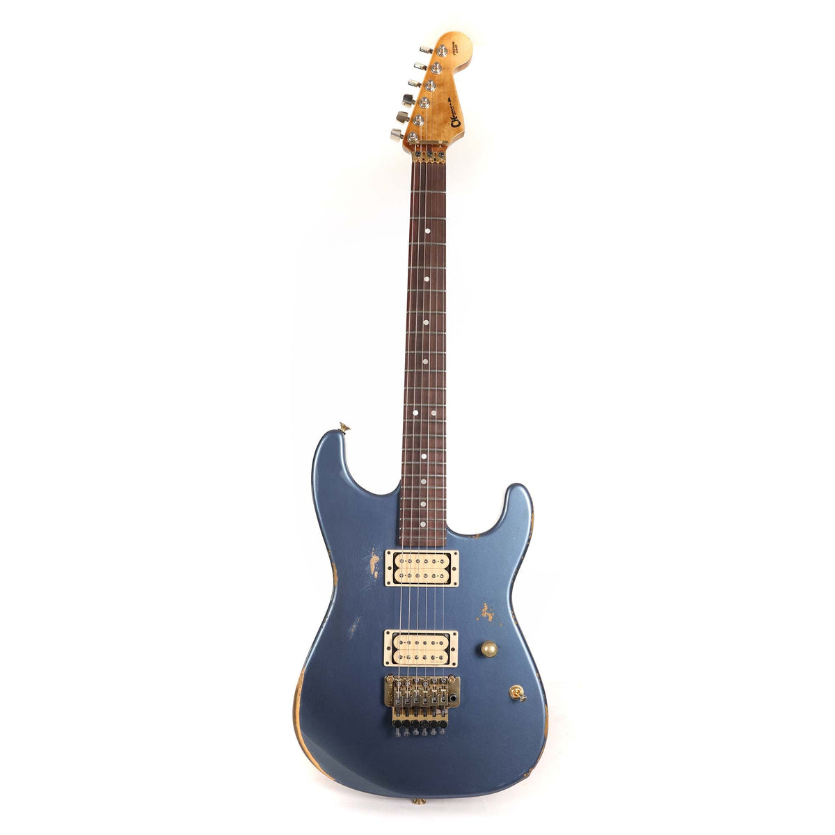 Charvel Custom Shop San Dimas Nitro Aged Navy Blue Metallic — 2