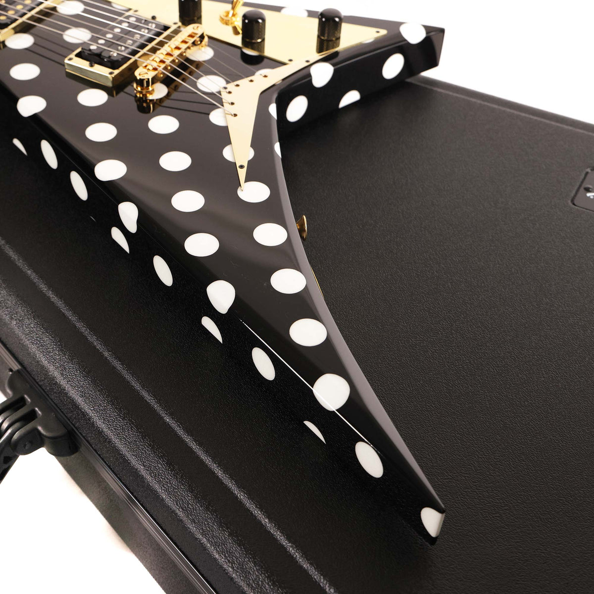 Jackson Custom Shop Rhoads RR-VS Fixed Bridge Black and White Polka Dots — 7