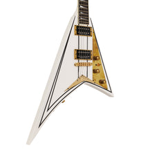 Jackson Custom Shop Rhoads RR-VS Fixed Bridge White and Black Pinstripes