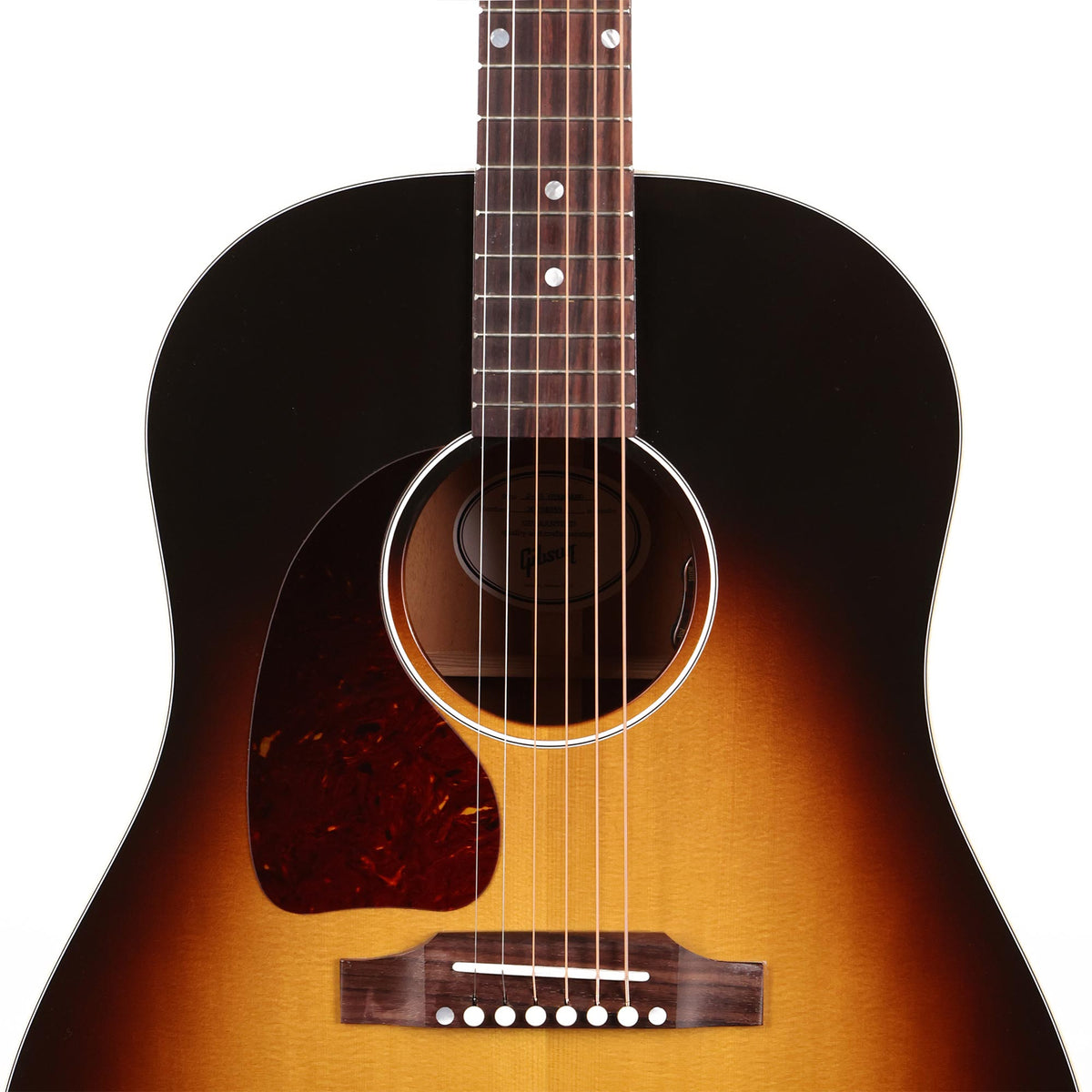 Gibson J-45 Standard Left-Handed Acoustic-Electric Vintage Sunburst — 4