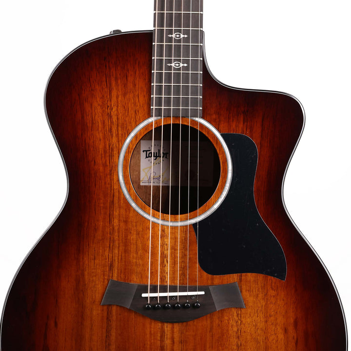 Taylor 224ce-K DLX Koa Grand Auditorium Acoustic-Electric Shaded Edgeburst
