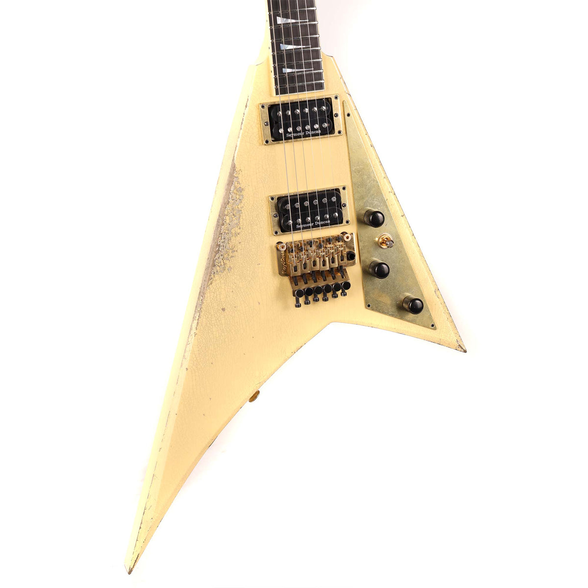 Jackson Custom Shop Rhoads RR-VS Floyd Rose Nitro Aged Vintage White — 5