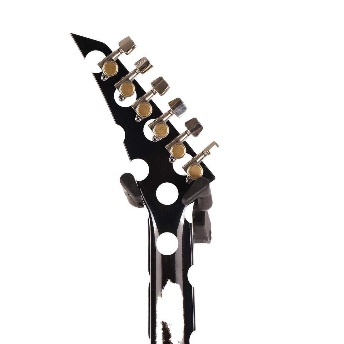 Jackson Custom Shop Rhoads RR-VS Floyd Rose Nitro Aged Black and White Polka Dots — 11