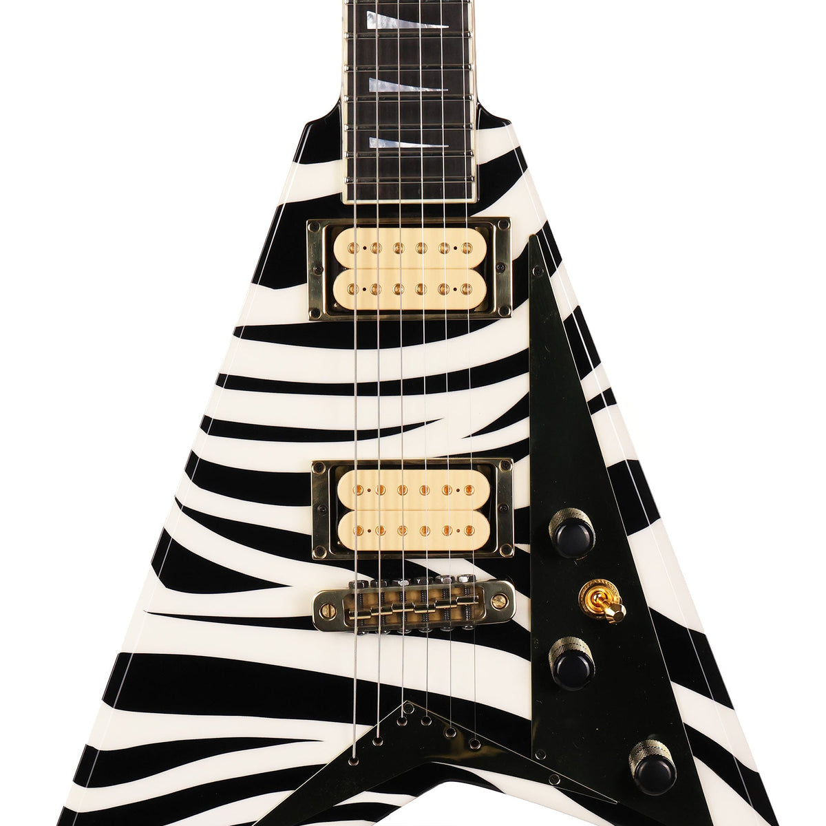 Jackson Custom Shop Rhoads RR-VS Fixed Bridge Zebra Stripes — 4