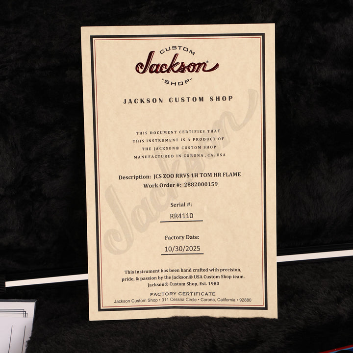 Jackson Custom Shop Rhoads RR-VS Hot Rod Flames
