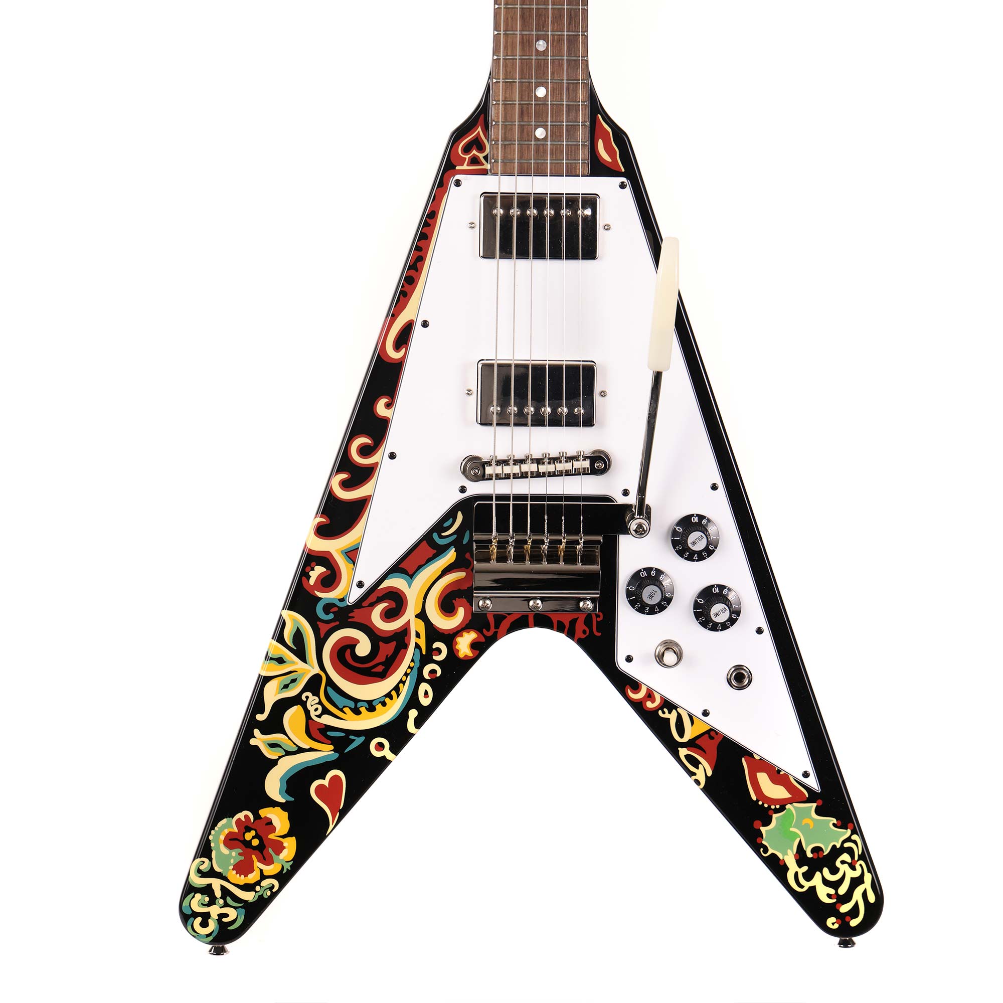 Epiphone Jimi Hendrix Love Drops Flying V Ebony Used | The Music Zoo