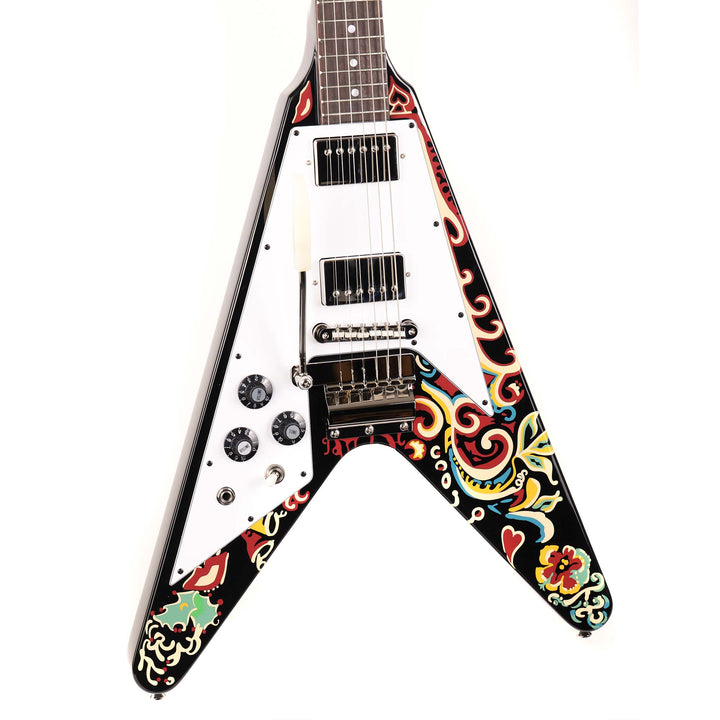 Epiphone Jimi Hendrix Love Drops Flying V Left-Handed Ebony 2025