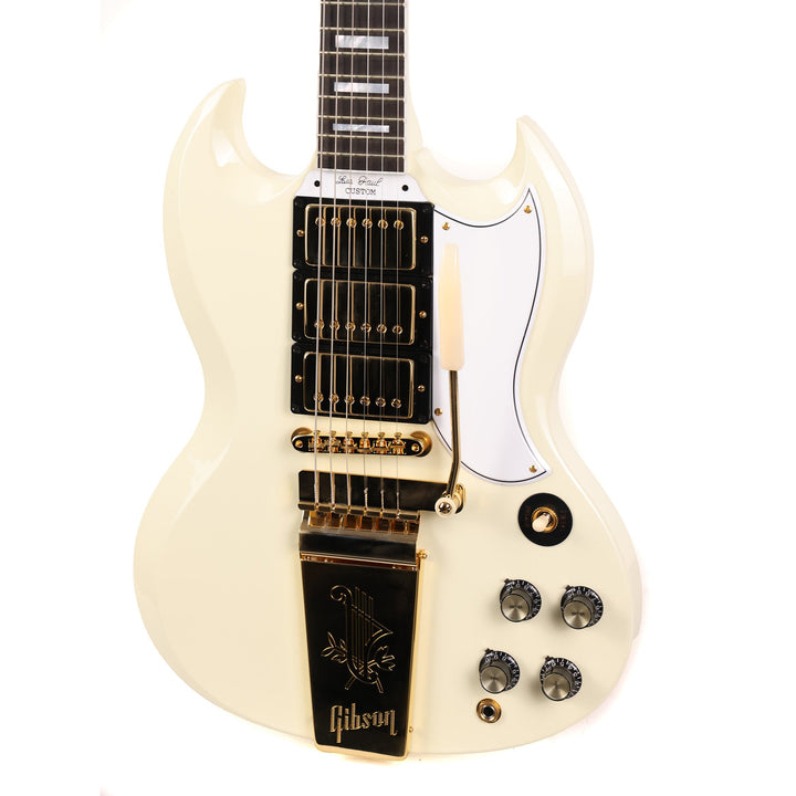Gibson Custom Shop 1963 Les Paul SG Custom Reissue with Maestro Classic White