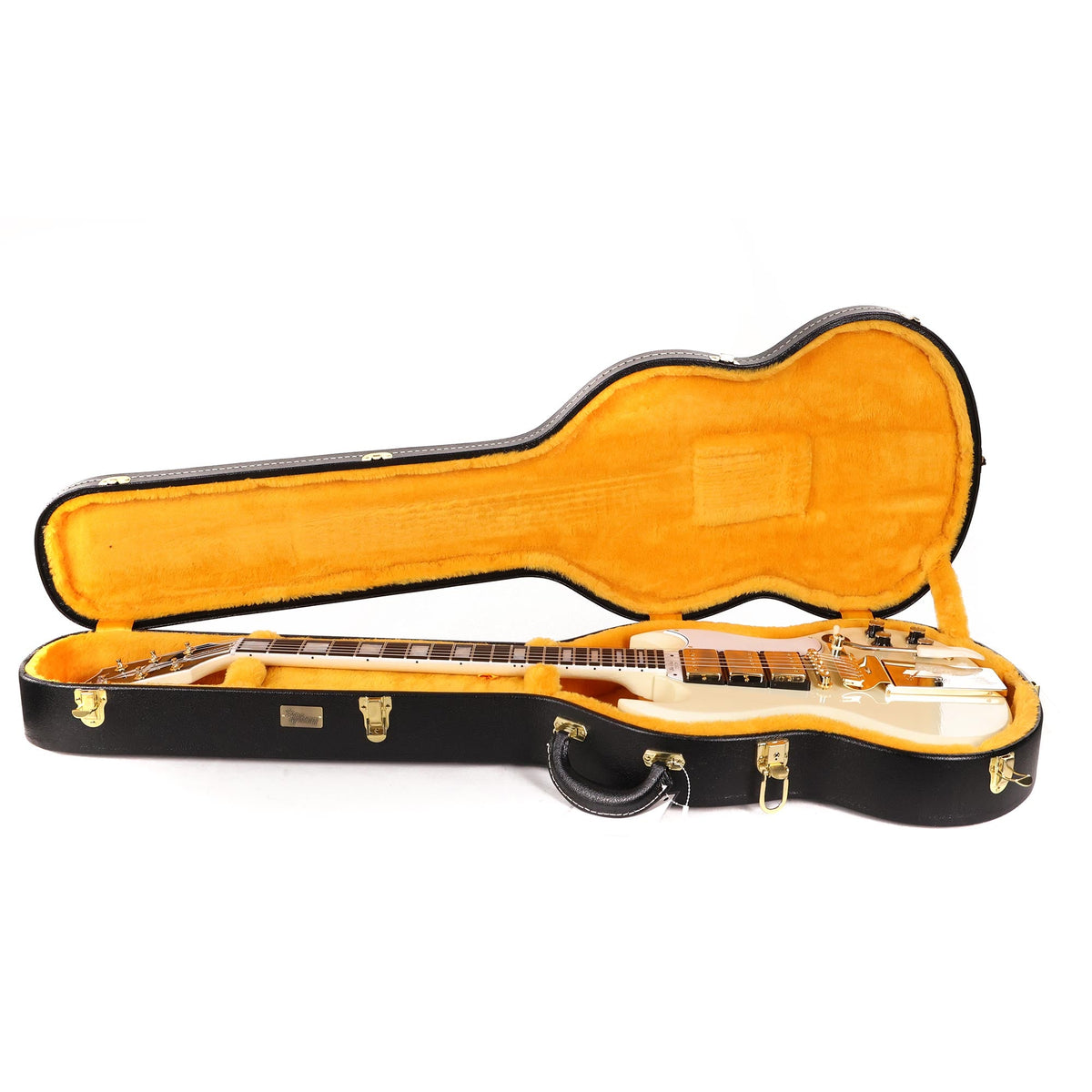 Gibson Custom Shop 1963 Les Paul SG Custom Reissue Murphy Lab Ultra Light Aged Classic White — 12