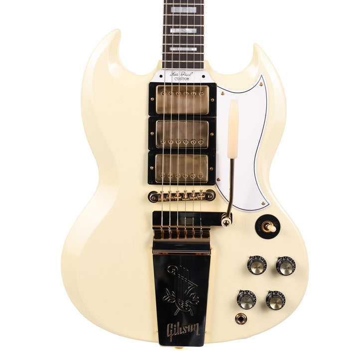 Gibson Custom Shop 1963 Les Paul SG Custom Reissue Murphy Lab Ultra Light Aged Classic White