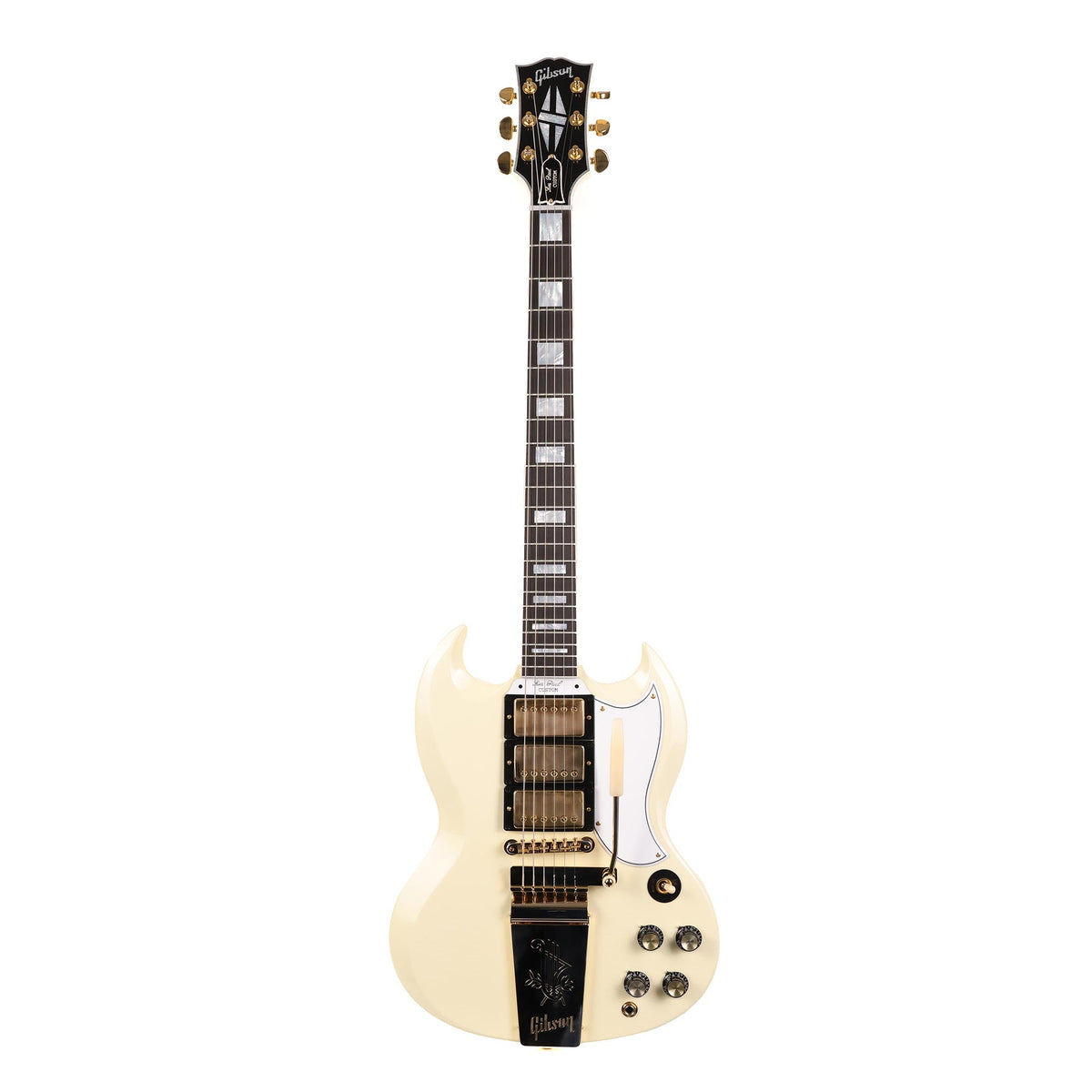 Gibson Custom Shop 1963 Les Paul SG Custom Reissue Murphy Lab Ultra Light Aged Classic White — 2