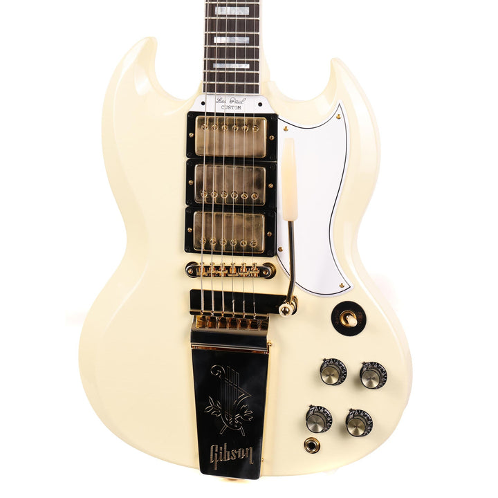 Gibson Custom Shop 1963 Les Paul SG Custom Reissue Murphy Lab Ultra Light Aged Classic White