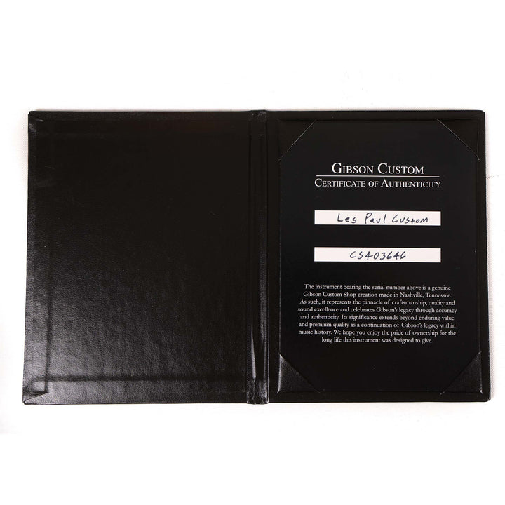 Gibson Custom Shop Les Paul Custom Made 2 Measure Aspen White