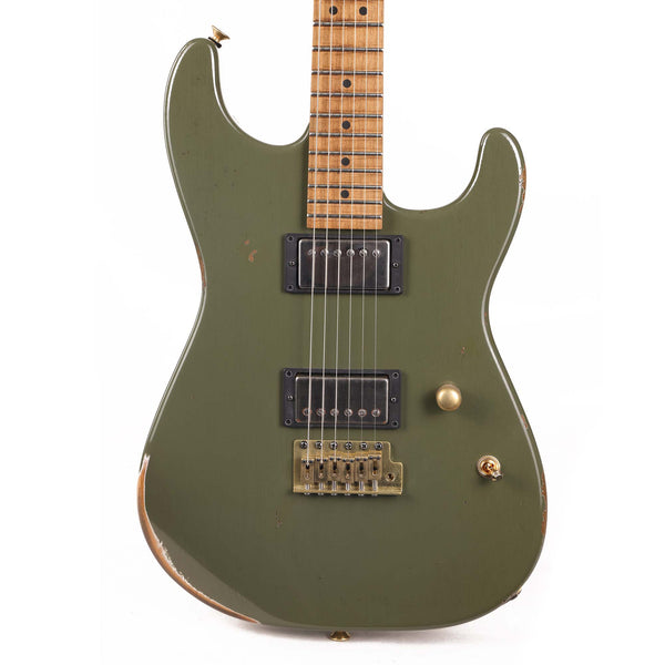 Charvel Custom Shop San Dimas Nitro Aged Faded Olive Green