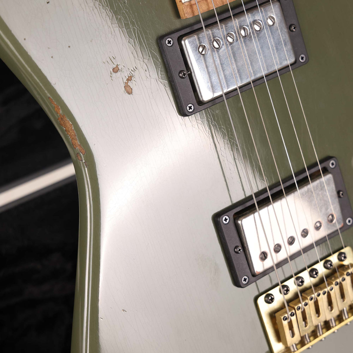 Charvel Custom Shop San Dimas Nitro Aged Faded Olive Green — 9
