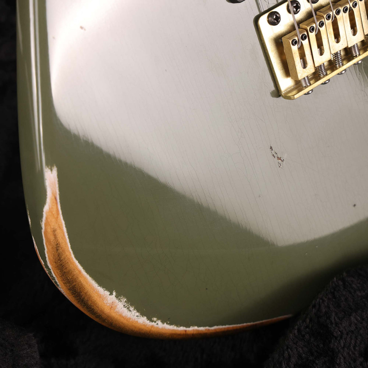 Charvel Custom Shop San Dimas Nitro Aged Faded Olive Green — 10