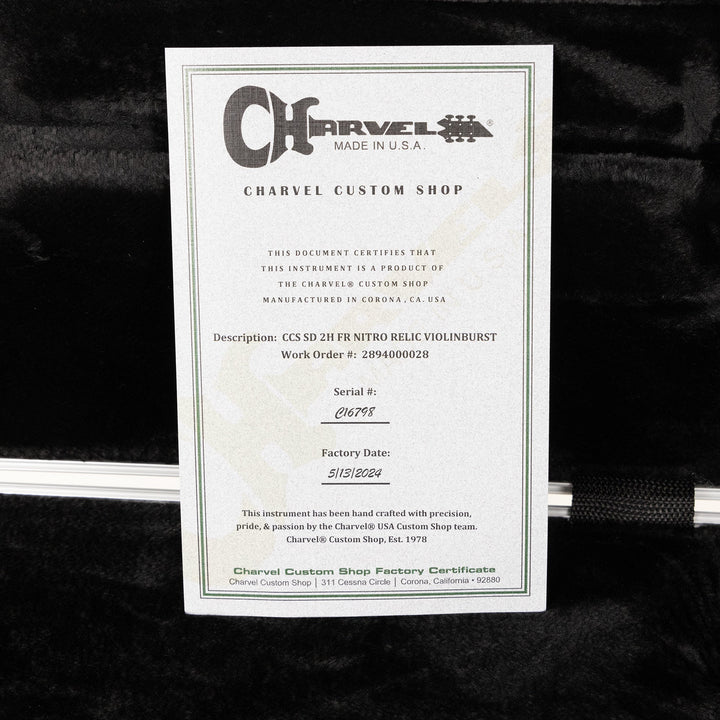 Charvel Custom Shop San Dimas Nitro Aged Violinburst